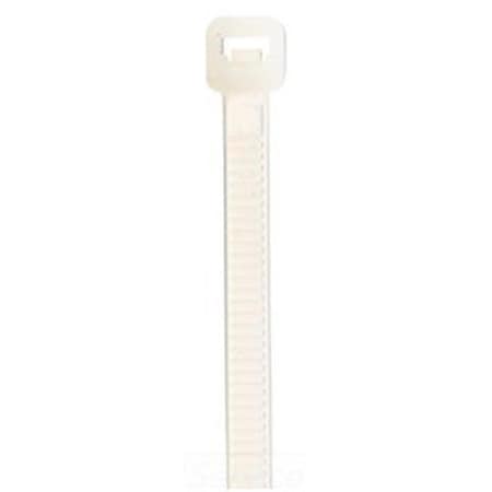 Light House Beauty Cable Tie, 7-1/2 in L, 1-13/16 in Max Bundle Dia., White, Nylon 6/6, 50 lb Strength LI3268114